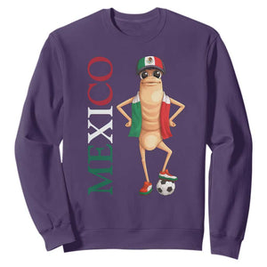 Mexico Soccer Fan Marcus The Worm Sweatshirt Country Football Gift TS12 Purple Print Your Wear
