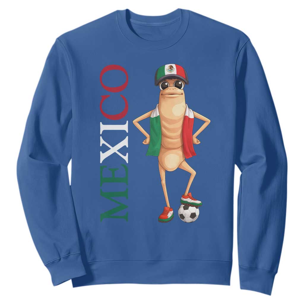 Mexico Soccer Fan Marcus The Worm Sweatshirt Country Football Gift TS12 Royal Blue Print Your Wear
