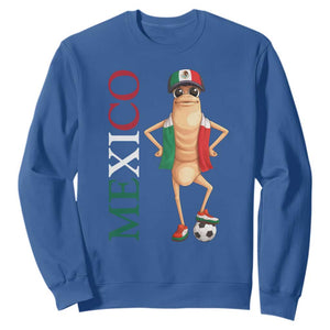 Mexico Soccer Fan Marcus The Worm Sweatshirt Country Football Gift TS12 Royal Blue Print Your Wear