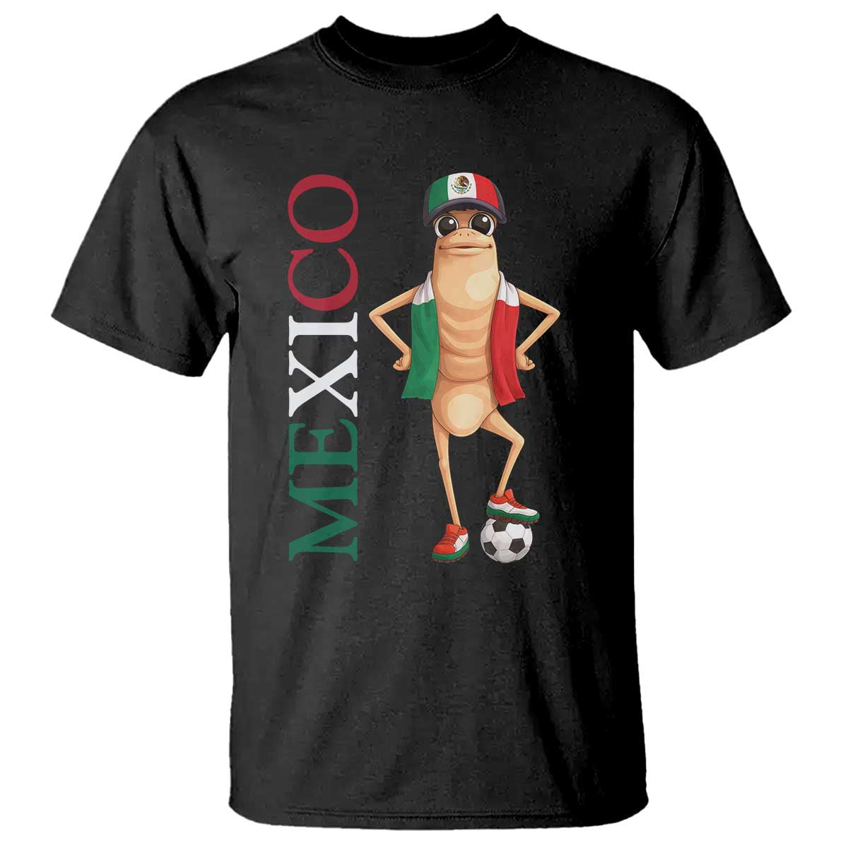Mexico Soccer Fan Marcus The Worm T Shirt Country Football Gift TS12 Black Print Your Wear