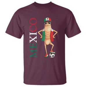 Mexico Soccer Fan Marcus The Worm T Shirt Country Football Gift TS12 Maroon Print Your Wear