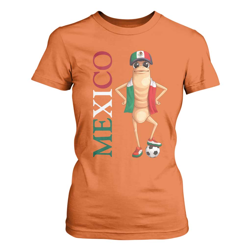 Mexico Soccer Fan Marcus The Worm T Shirt For Women Country Football Gift TS12 Orange Print Your Wear