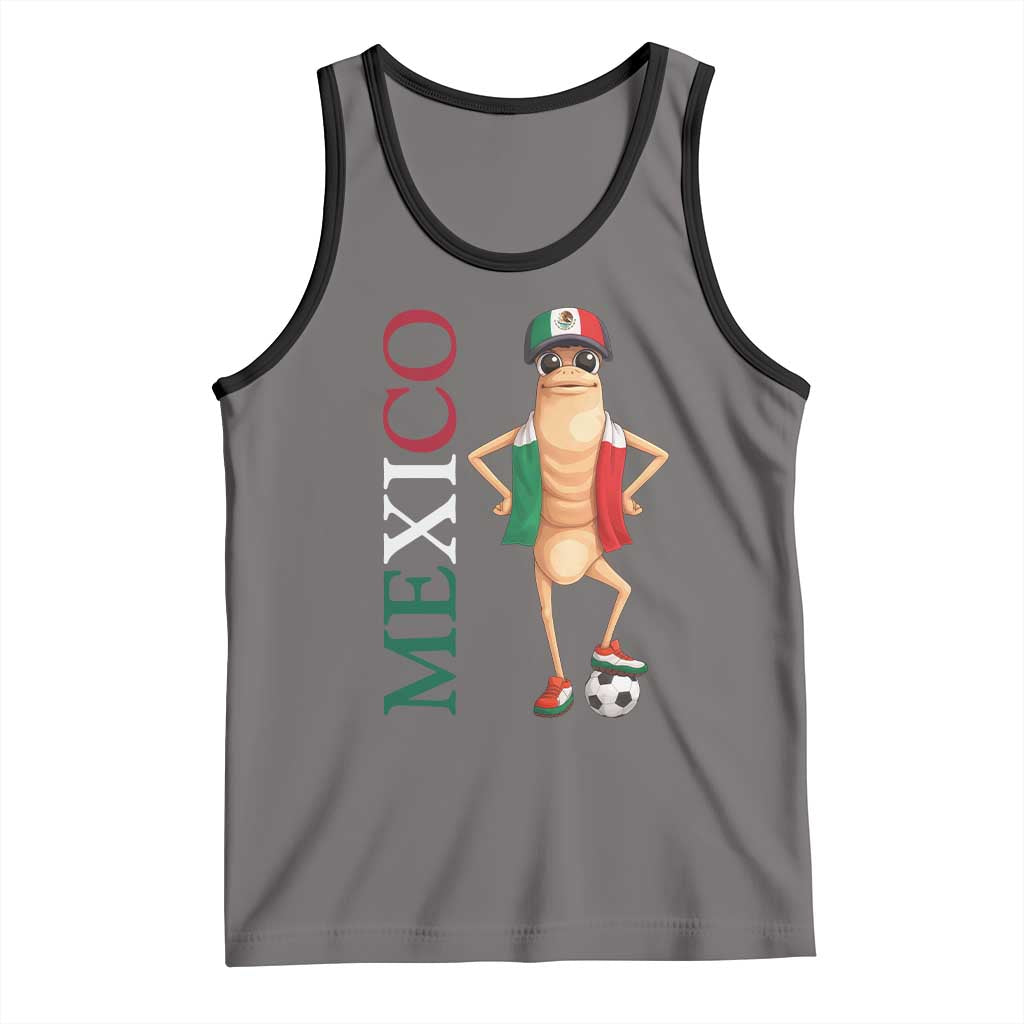 Mexico Soccer Fan Marcus The Worm Tank Top Country Football Gift TS12 Deep Heather Black Print Your Wear