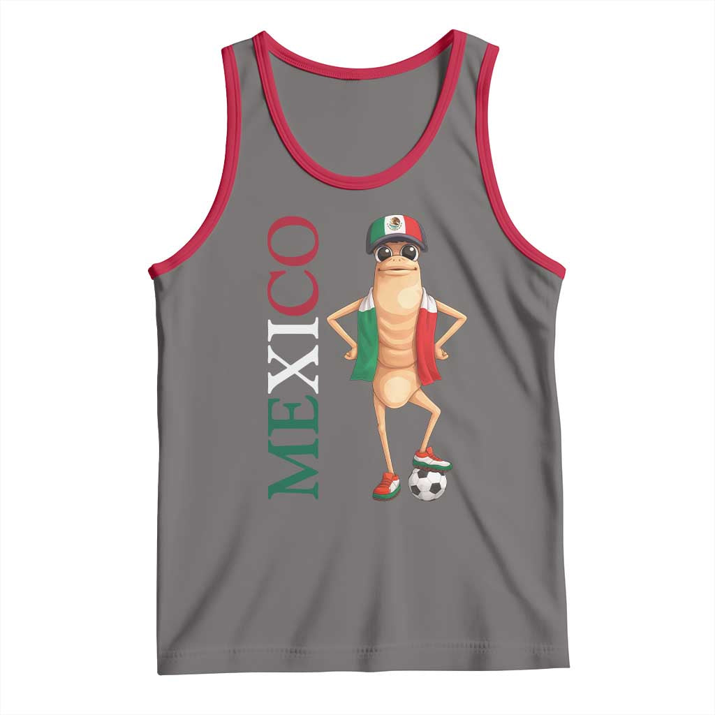 Mexico Soccer Fan Marcus The Worm Tank Top Country Football Gift TS12 Deep Heather Red Print Your Wear