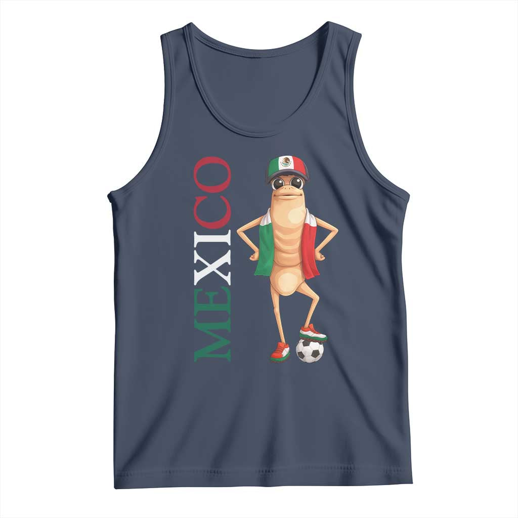 Mexico Soccer Fan Marcus The Worm Tank Top Country Football Gift TS12 Navy Print Your Wear