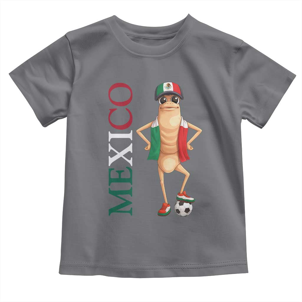 Mexico Soccer Fan Marcus The Worm Toddler T Shirt Country Football Gift TS12 Charcoal Print Your Wear