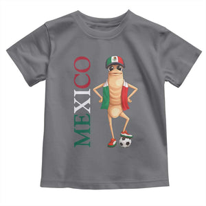 Mexico Soccer Fan Marcus The Worm Toddler T Shirt Country Football Gift TS12 Charcoal Print Your Wear