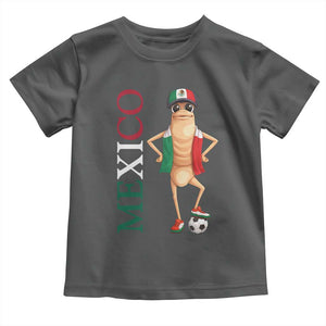 Mexico Soccer Fan Marcus The Worm Toddler T Shirt Country Football Gift TS12 Dark Heather Print Your Wear