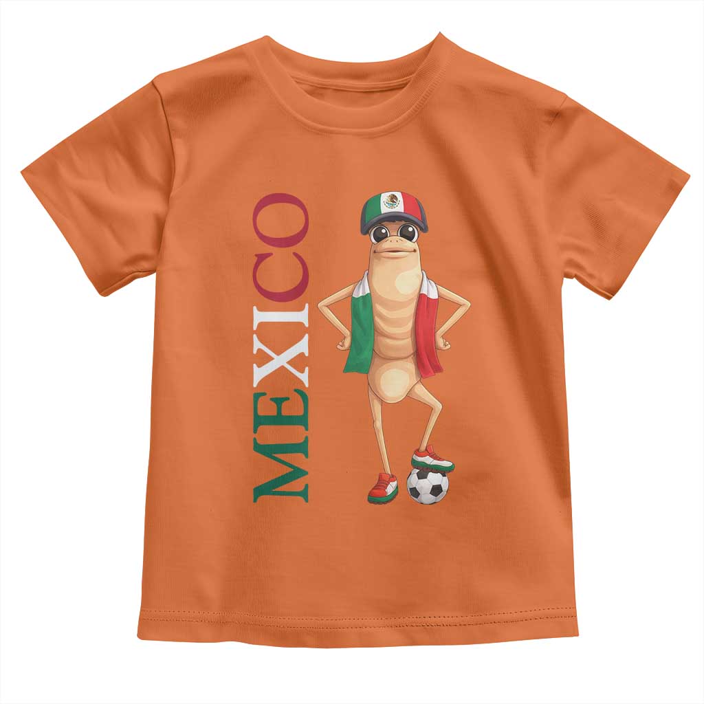 Mexico Soccer Fan Marcus The Worm Toddler T Shirt Country Football Gift TS12 Orange Print Your Wear