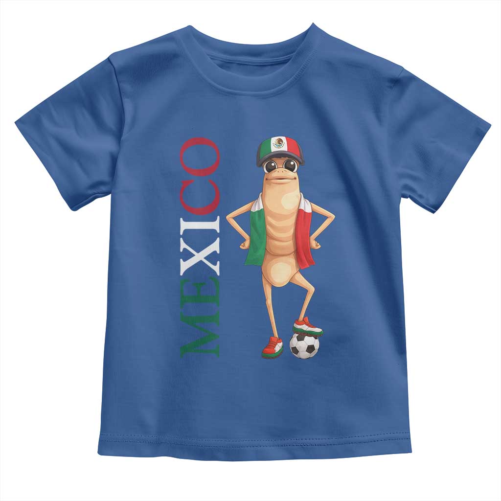 Mexico Soccer Fan Marcus The Worm Toddler T Shirt Country Football Gift TS12 Royal Blue Print Your Wear