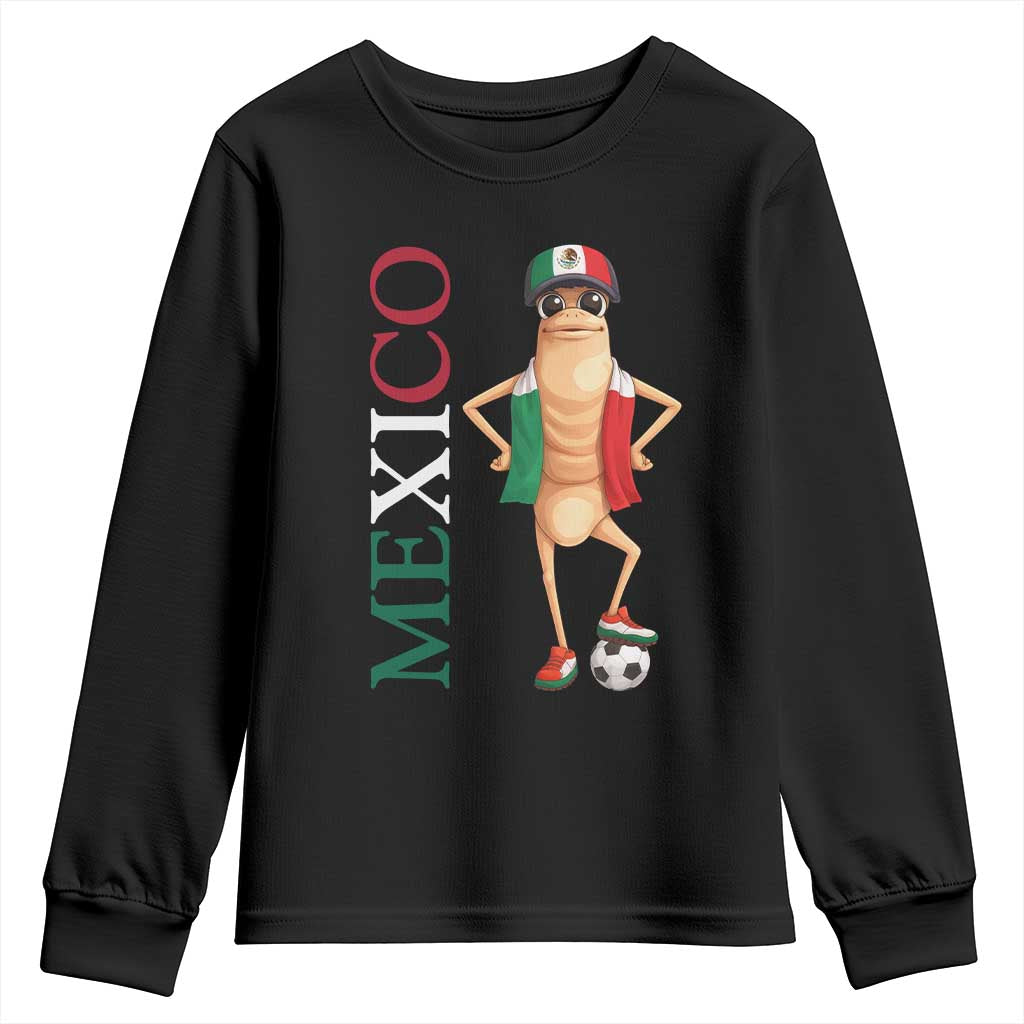 Mexico Soccer Fan Marcus The Worm Youth Sweatshirt Country Football Gift TS12 Black Print Your Wear
