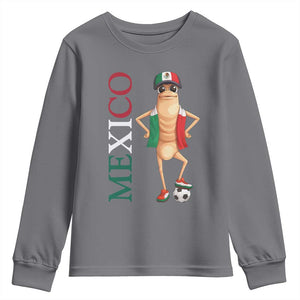 Mexico Soccer Fan Marcus The Worm Youth Sweatshirt Country Football Gift TS12 Charcoal Print Your Wear