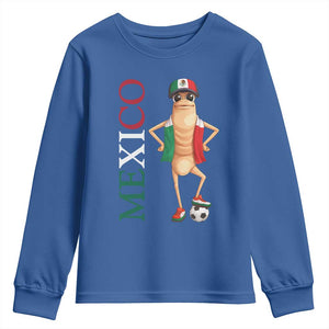 Mexico Soccer Fan Marcus The Worm Youth Sweatshirt Country Football Gift TS12 Royal Blue Print Your Wear