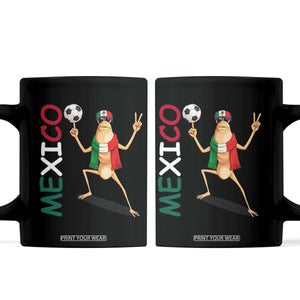 Viva Mexico Marcus The Worm Soccer Coffee Mug Mexican Pride Football Fan TS12 Black Print Your Wear