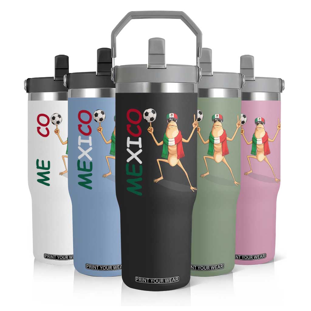 Viva Mexico Marcus The Worm Soccer Flip Straw Tumbler Mexican Pride Football Fan TS12 Print Your Wear