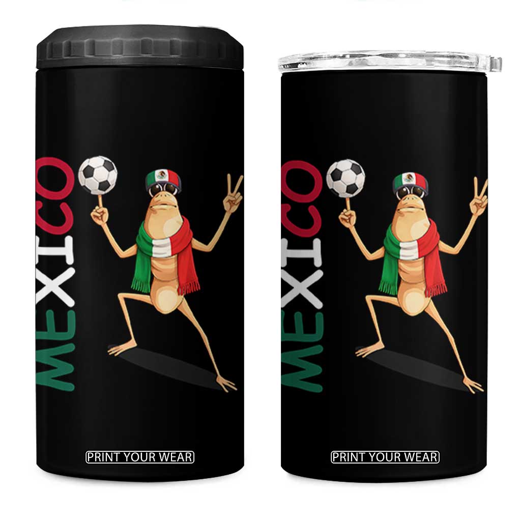 Viva Mexico Marcus The Worm Soccer 4 in 1 Can Cooler Tumbler Mexican Pride Football Fan TS12 One Size: 16 oz Black Print Your Wear