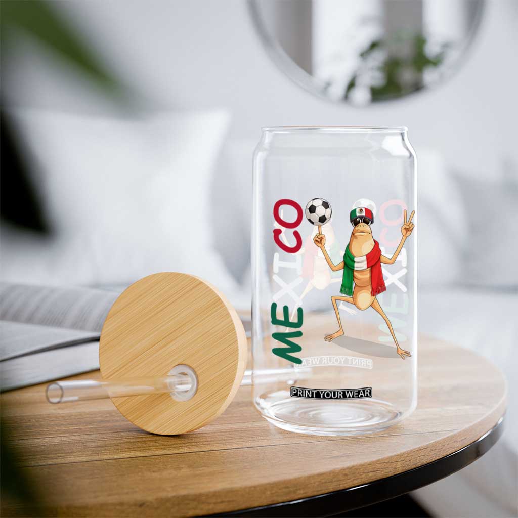 Viva Mexico Marcus The Worm Soccer Glass Can Mexican Pride Football Fan TS12 Print Your Wear