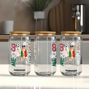 Viva Mexico Marcus The Worm Soccer Glass Can Mexican Pride Football Fan TS12 Print Your Wear