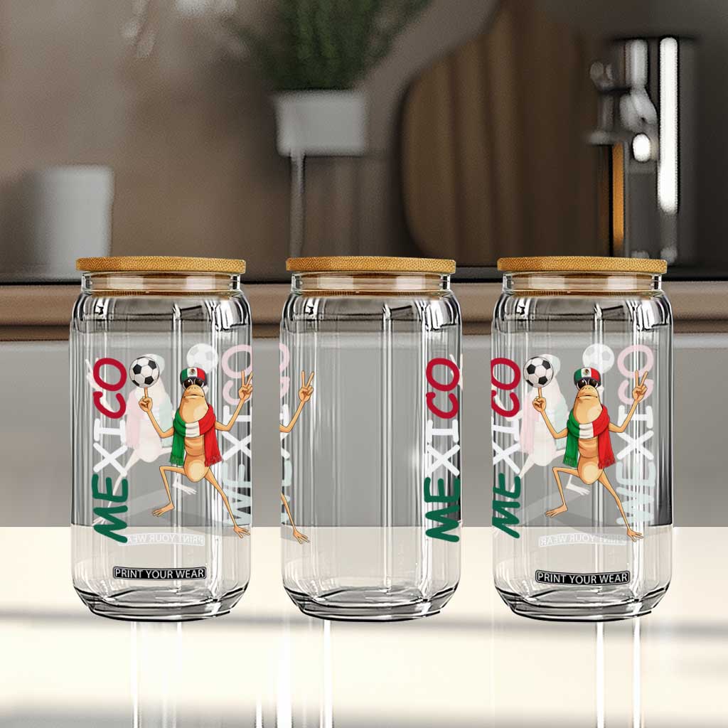 Viva Mexico Marcus The Worm Soccer Glass Can Mexican Pride Football Fan TS12 Print Your Wear