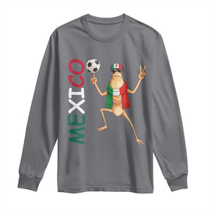 Viva Mexico Marcus The Worm Soccer Long Sleeve Shirt Mexican Pride Football Fan TS12 Charcoal Print Your Wear