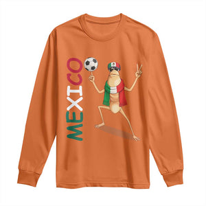 Viva Mexico Marcus The Worm Soccer Long Sleeve Shirt Mexican Pride Football Fan TS12 Orange Print Your Wear