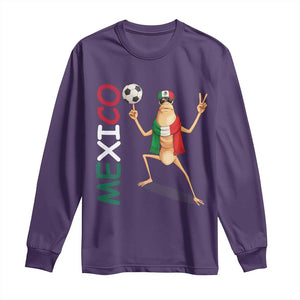 Viva Mexico Marcus The Worm Soccer Long Sleeve Shirt Mexican Pride Football Fan TS12 Purple Print Your Wear