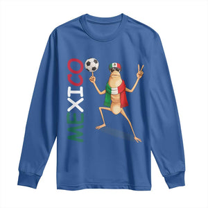 Viva Mexico Marcus The Worm Soccer Long Sleeve Shirt Mexican Pride Football Fan TS12 Royal Blue Print Your Wear