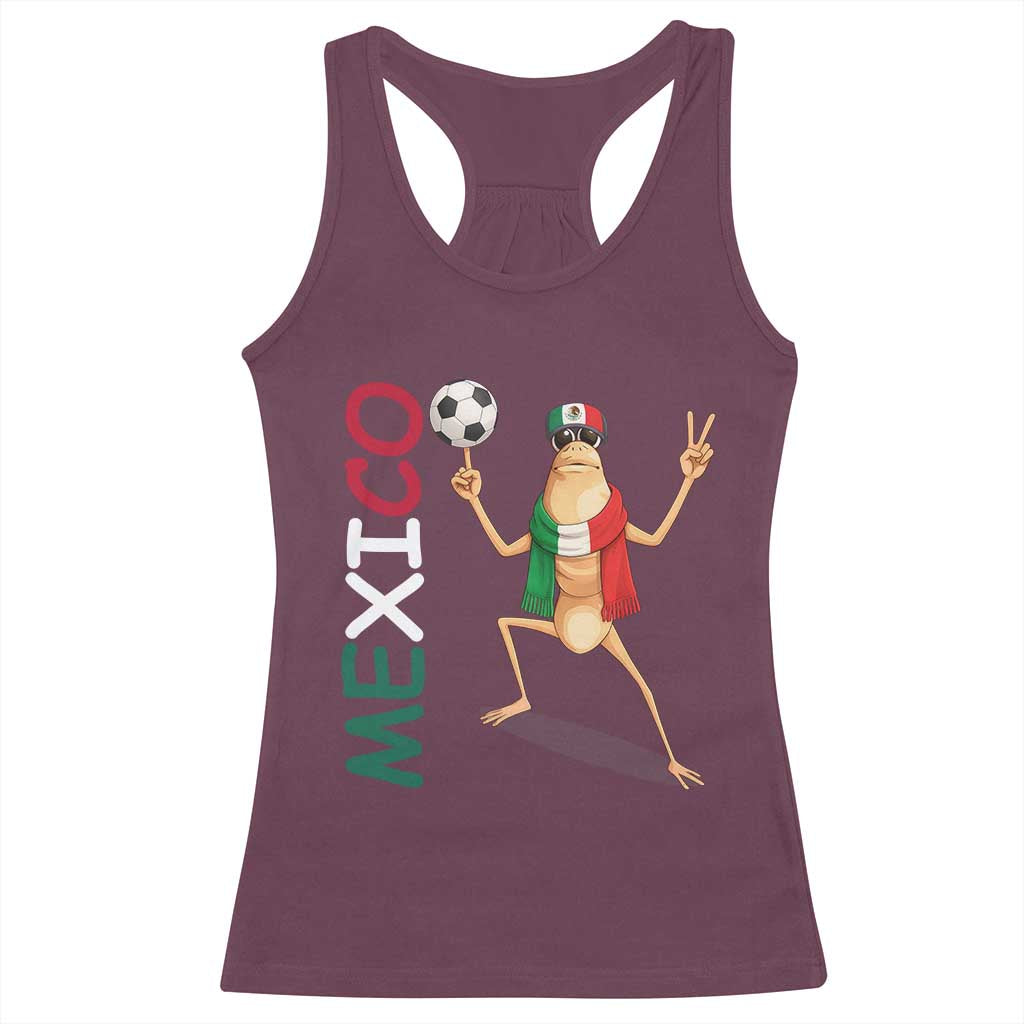 Viva Mexico Marcus The Worm Soccer Racerback Tank Top Mexican Pride Football Fan TS12 Maroon Print Your Wear