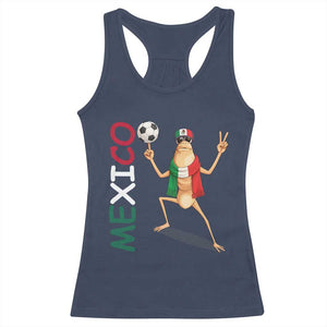 Viva Mexico Marcus The Worm Soccer Racerback Tank Top Mexican Pride Football Fan TS12 Navy Print Your Wear