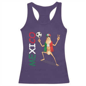 Viva Mexico Marcus The Worm Soccer Racerback Tank Top Mexican Pride Football Fan TS12 Purple Print Your Wear