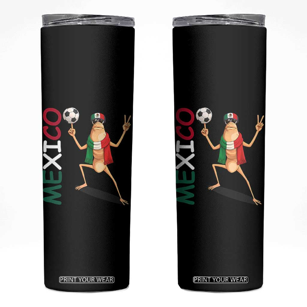 Viva Mexico Marcus The Worm Soccer Skinny Tumbler Mexican Pride Football Fan TS12 Black Print Your Wear