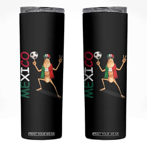 Viva Mexico Marcus The Worm Soccer Skinny Tumbler Mexican Pride Football Fan TS12 Black Print Your Wear