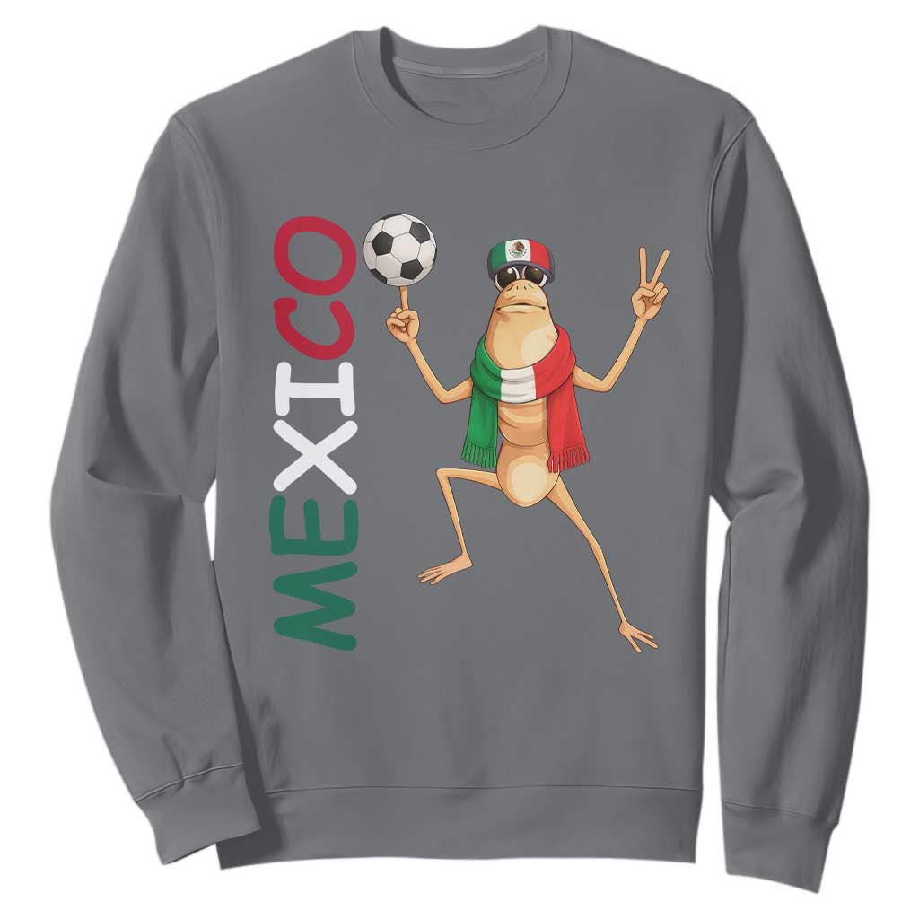 Viva Mexico Marcus The Worm Soccer Sweatshirt Mexican Pride Football Fan TS12 Charcoal Print Your Wear