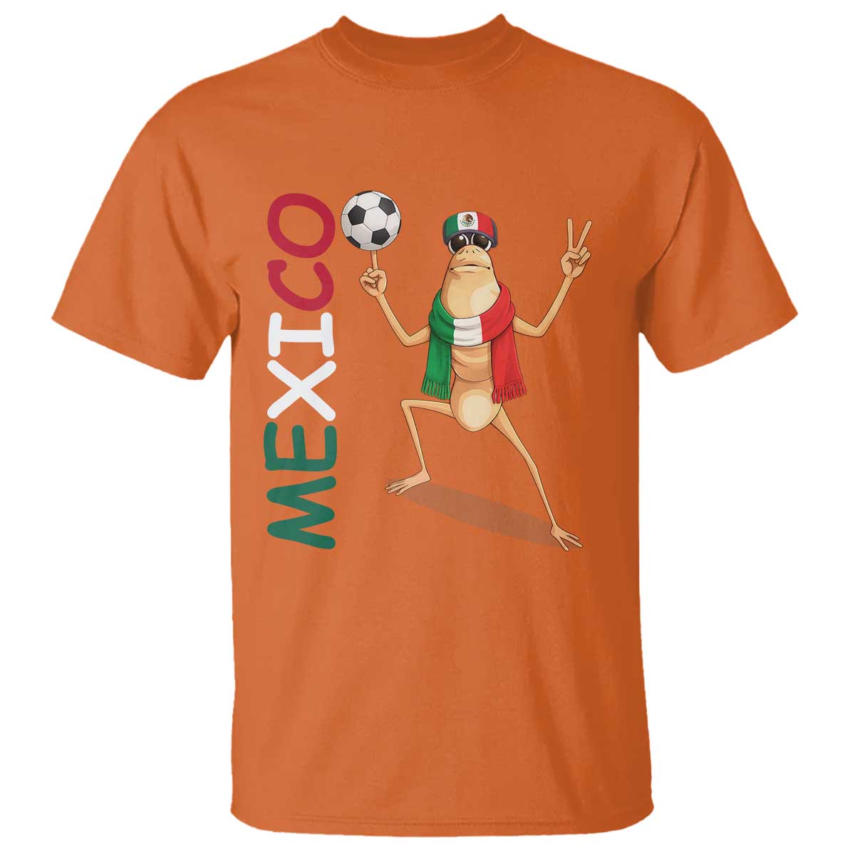 Viva Mexico Marcus The Worm Soccer T Shirt Mexican Pride Football Fan TS12 Orange Print Your Wear