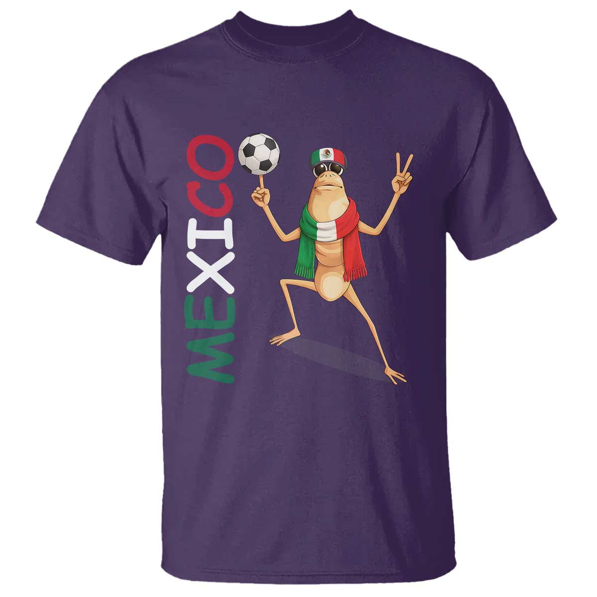 Viva Mexico Marcus The Worm Soccer T Shirt Mexican Pride Football Fan TS12 Purple Print Your Wear