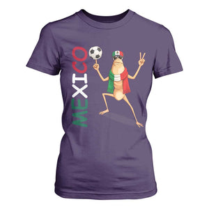 Viva Mexico Marcus The Worm Soccer T Shirt For Women Mexican Pride Football Fan TS12 Purple Print Your Wear