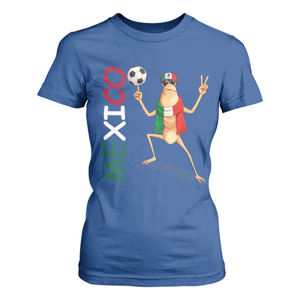 Viva Mexico Marcus The Worm Soccer T Shirt For Women Mexican Pride Football Fan TS12 Royal Blue Print Your Wear