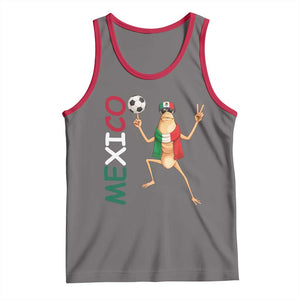 Viva Mexico Marcus The Worm Soccer Tank Top Mexican Pride Football Fan TS12 Deep Heather Red Print Your Wear