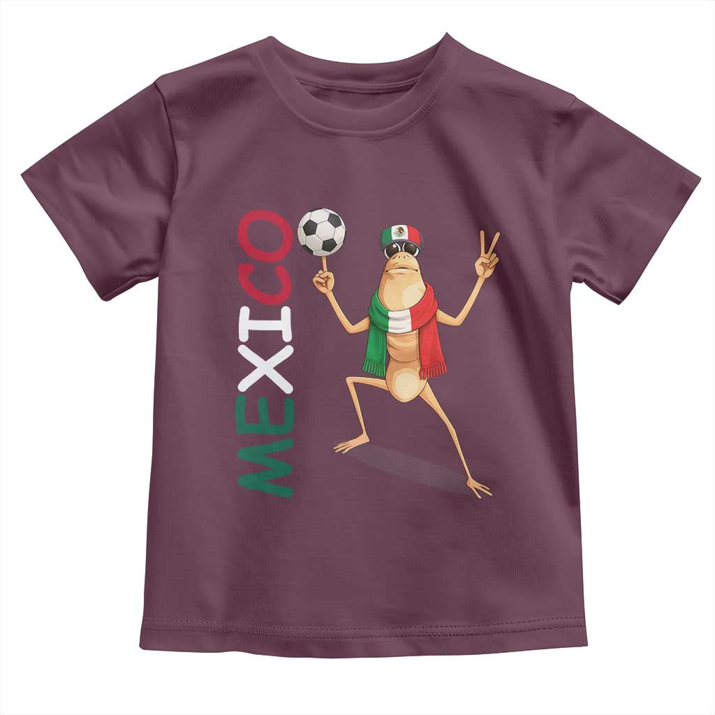 Viva Mexico Marcus The Worm Soccer Toddler T Shirt Mexican Pride Football Fan TS12 Maroon Print Your Wear