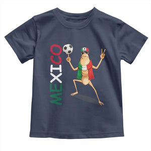 Viva Mexico Marcus The Worm Soccer Toddler T Shirt Mexican Pride Football Fan TS12 Navy Print Your Wear