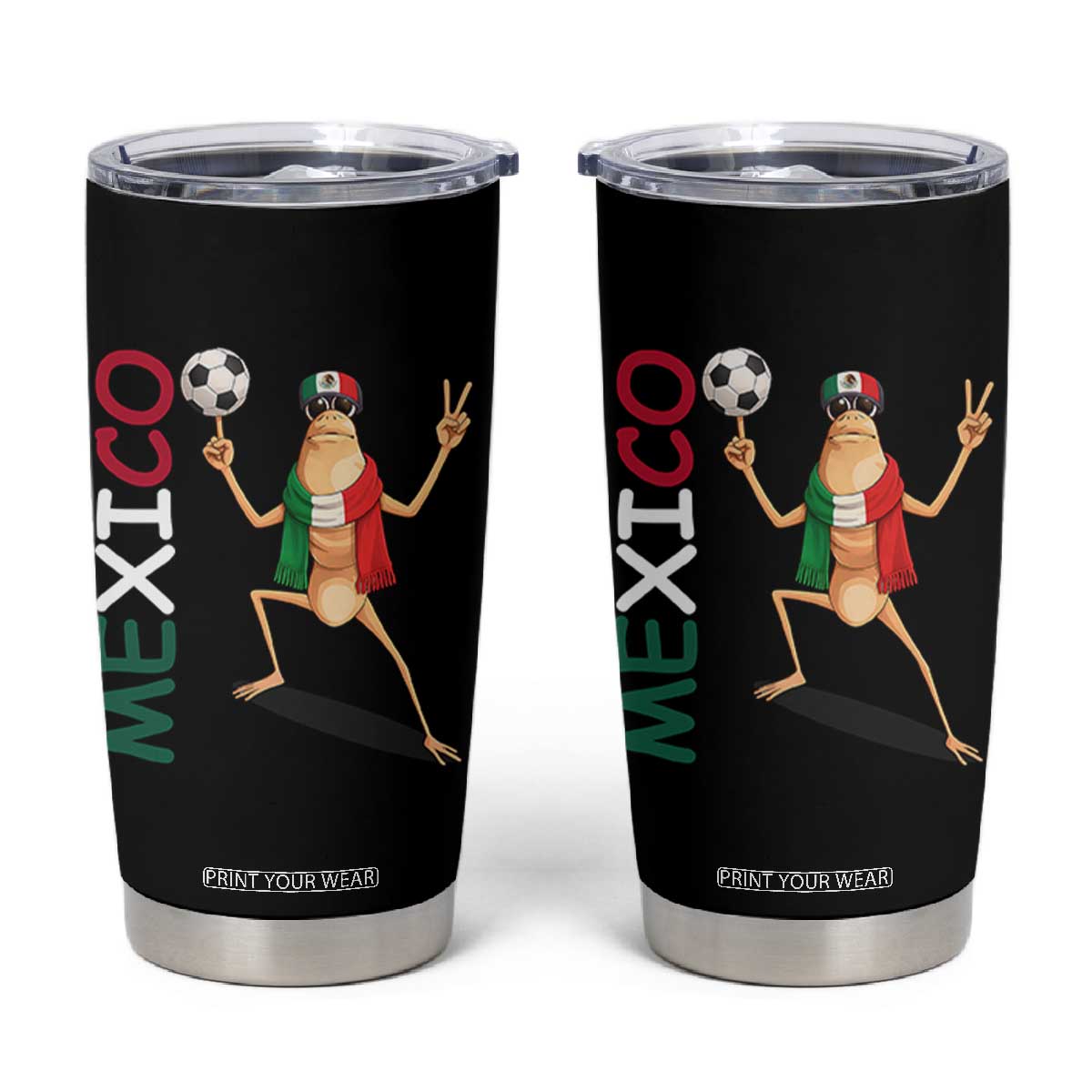 Viva Mexico Marcus The Worm Soccer Tumbler Cup Mexican Pride Football Fan TS12 Black Print Your Wear