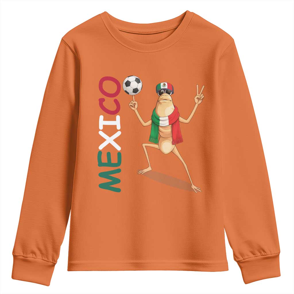 Viva Mexico Marcus The Worm Soccer Youth Sweatshirt Mexican Pride Football Fan TS12 Orange Print Your Wear