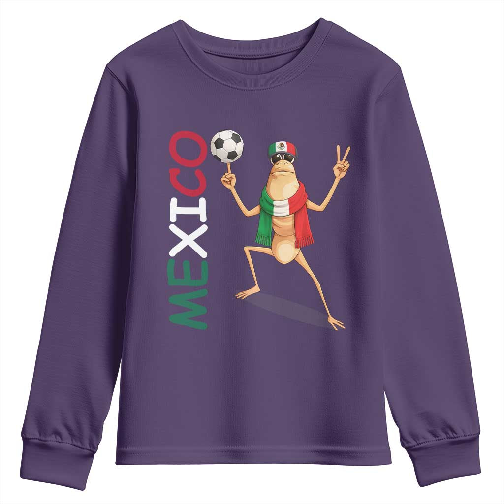 Viva Mexico Marcus The Worm Soccer Youth Sweatshirt Mexican Pride Football Fan TS12 Purple Print Your Wear