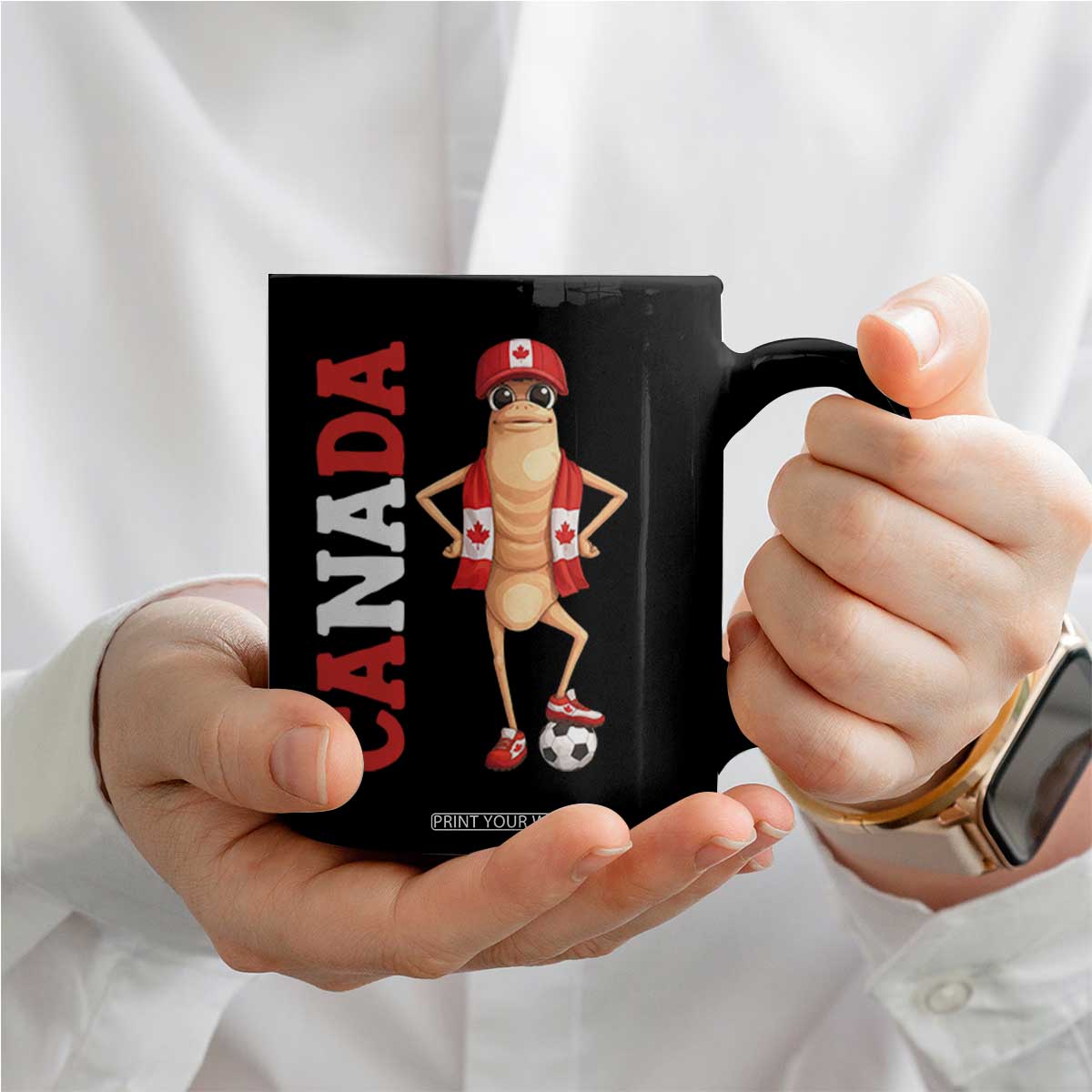 Canada Soccer Fan Marcus The Worm Coffee Mug Country Football Gift TS12 Print Your Wear