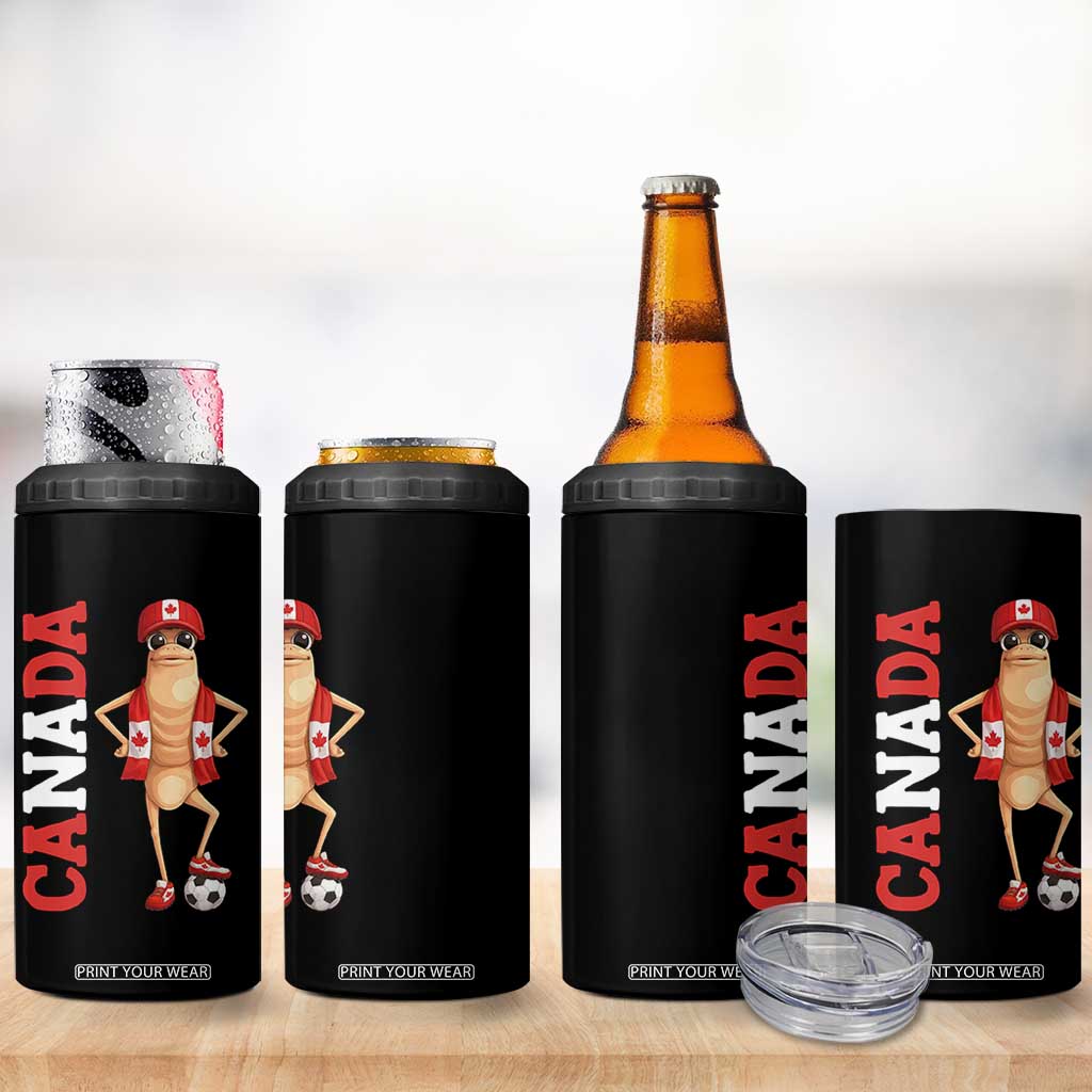 Canada Soccer Fan Marcus The Worm 4 in 1 Can Cooler Tumbler Country Football Gift TS12 Print Your Wear