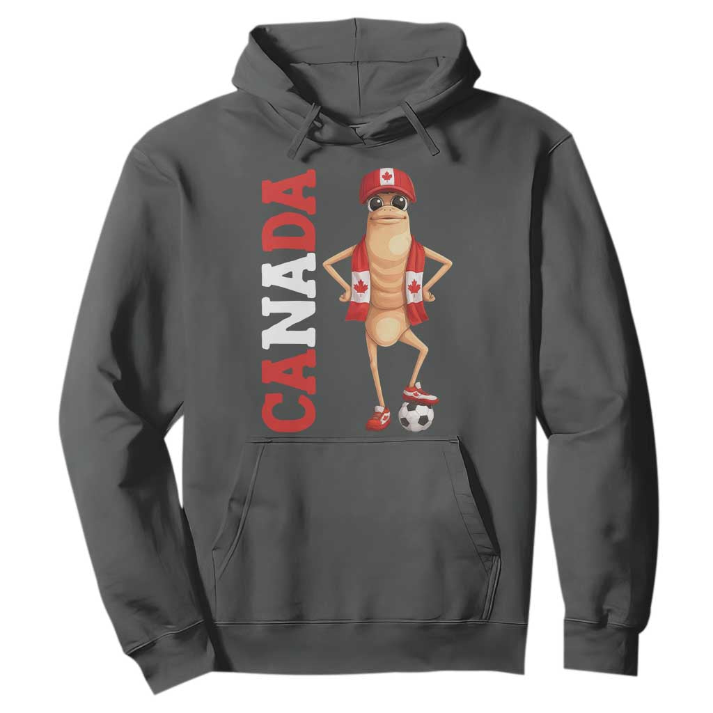 Canada Soccer Fan Marcus The Worm Hoodie Country Football Gift TS12 Dark Heather Print Your Wear
