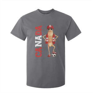 Canada Soccer Fan Marcus The Worm T Shirt For Kid Country Football Gift TS12 Charcoal Print Your Wear