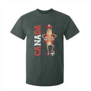 Canada Soccer Fan Marcus The Worm T Shirt For Kid Country Football Gift TS12 Dark Forest Green Print Your Wear