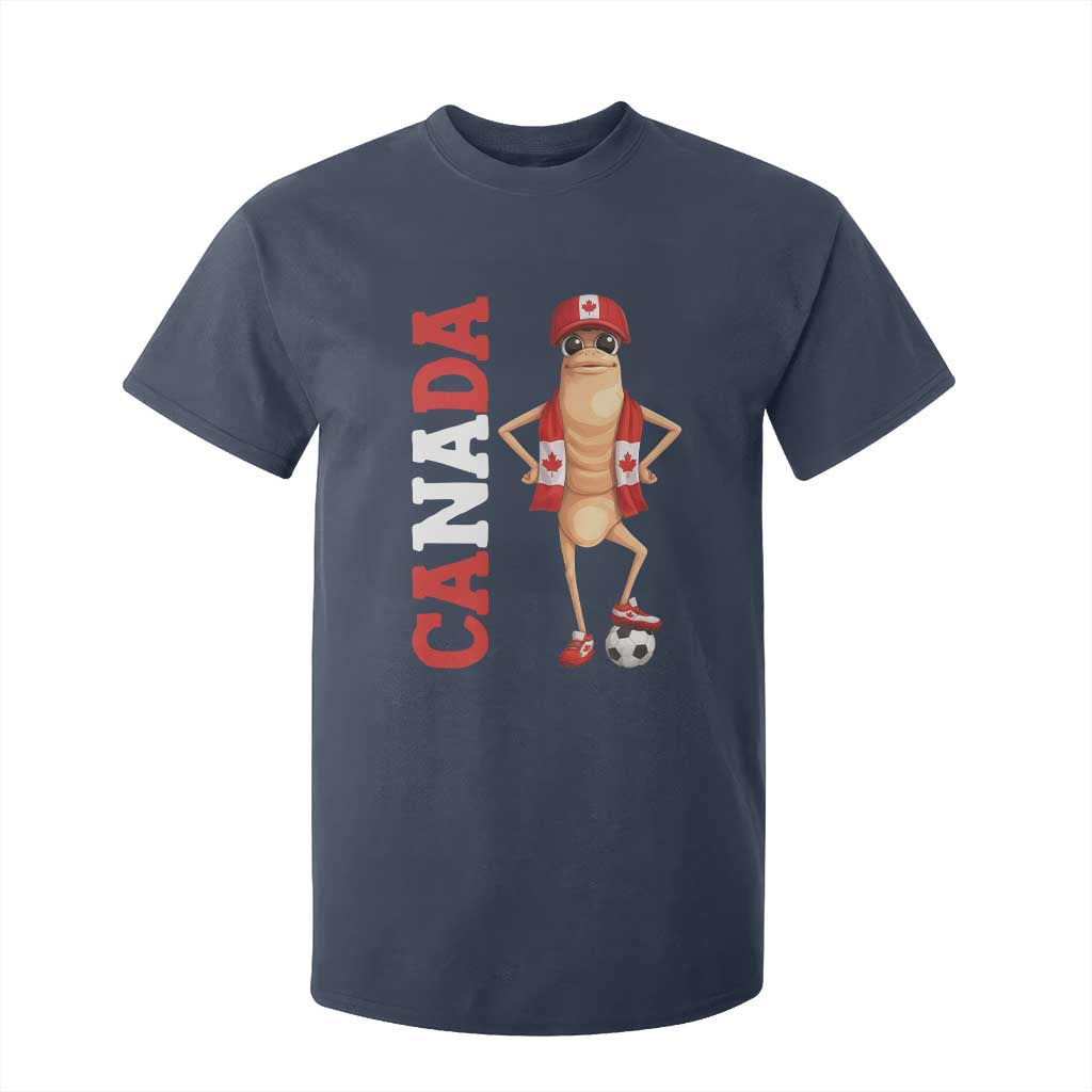 Canada Soccer Fan Marcus The Worm T Shirt For Kid Country Football Gift TS12 Navy Print Your Wear