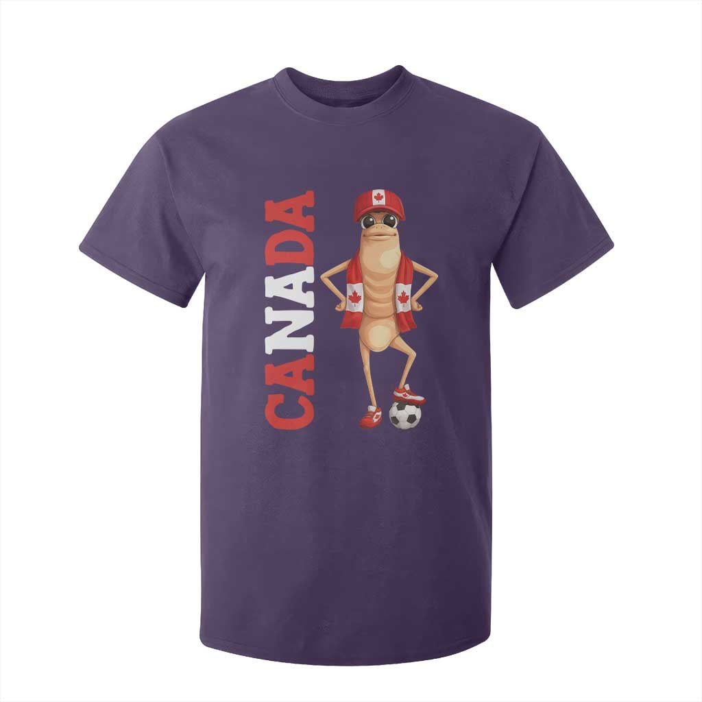 Canada Soccer Fan Marcus The Worm T Shirt For Kid Country Football Gift TS12 Purple Print Your Wear